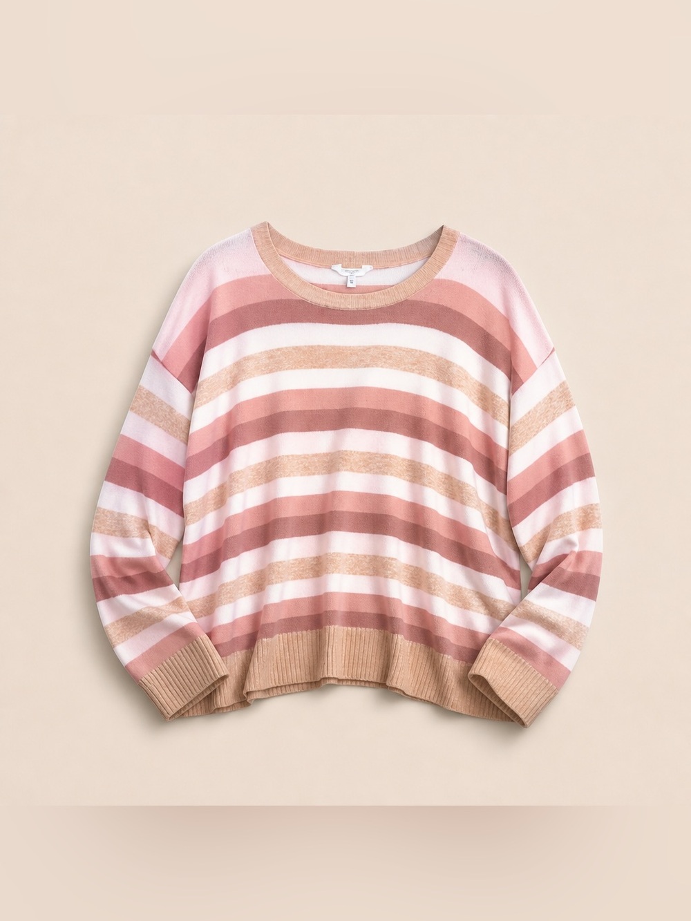 Time and Tru XXXL 22 Polyester Spandex Stripe Sweater